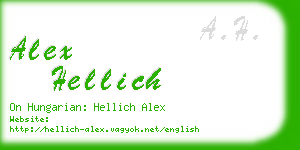 alex hellich business card